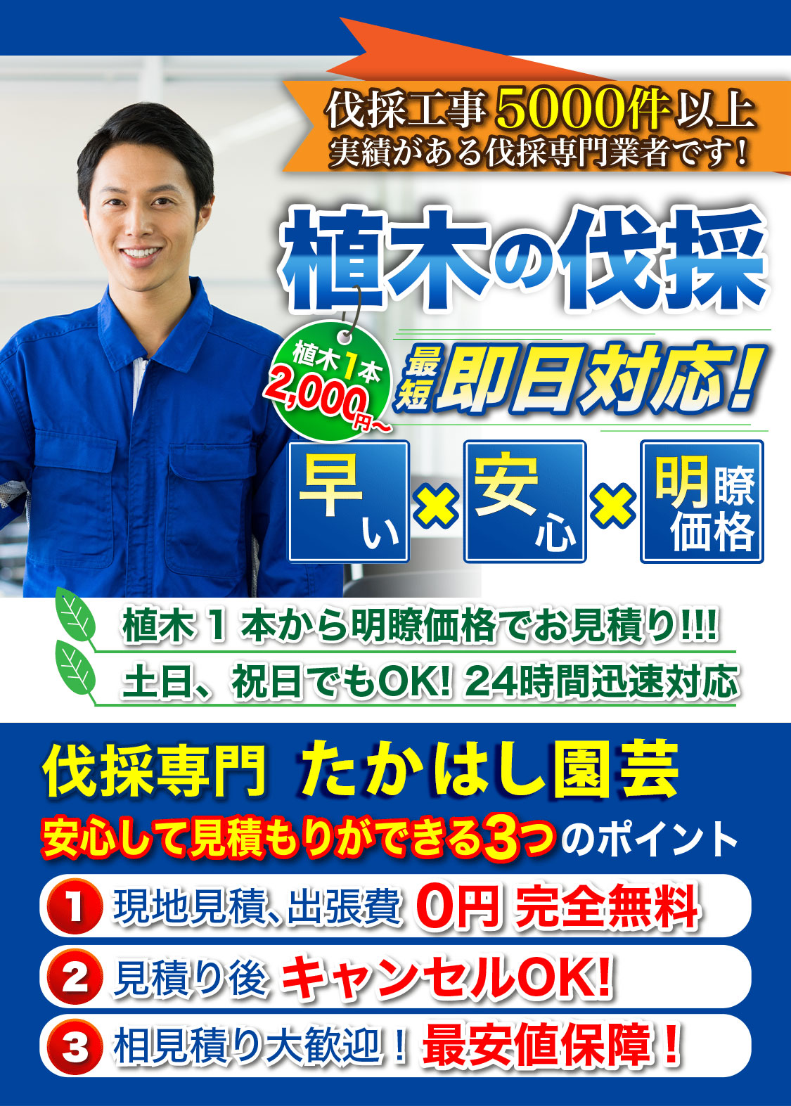 さいたま市,誠川越市,越谷市,狭山市,入間市,ふじみ野市,上尾市,剪定,伐採,たかはし園芸